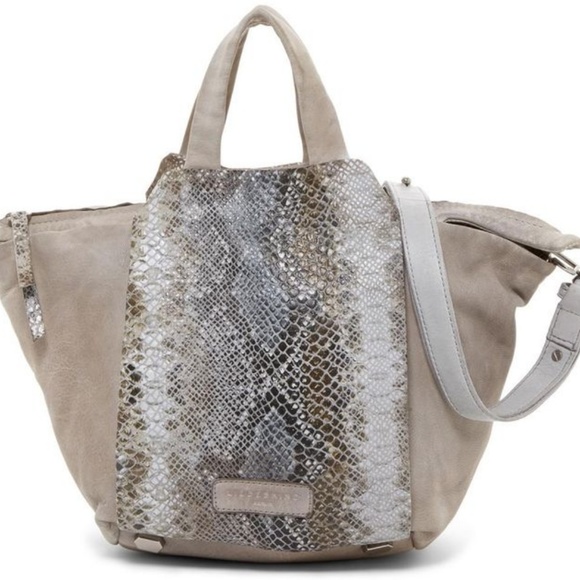 LIEBESKIND Berlin Dessert Beige Baraka Snake Bag - Picture 7 of 8